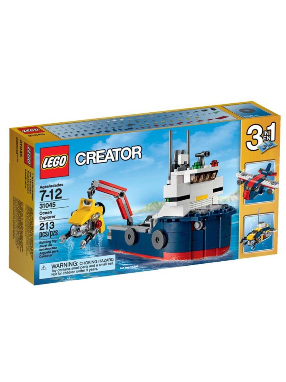 LEGO Creator 31045 Ocean Explorer – Retired Complete Set w/ Box & Instructions